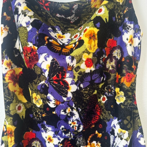 Urban Outfitters Velvet Floral Mini Dress - Picture 3 of 6